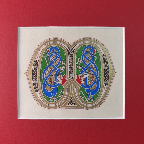 Bogstavet M i fransk-saksisk stil