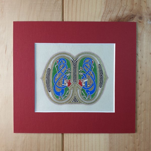 Bogstavet M i fransk-saksisk stil