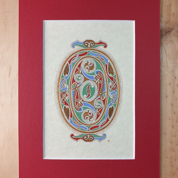 Belyst bogstav O i &oslash;-stil