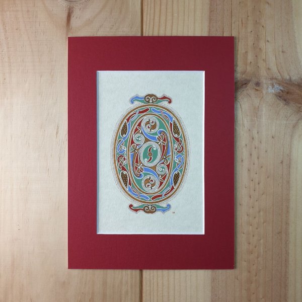 Belyst bogstav O i &oslash;-stil