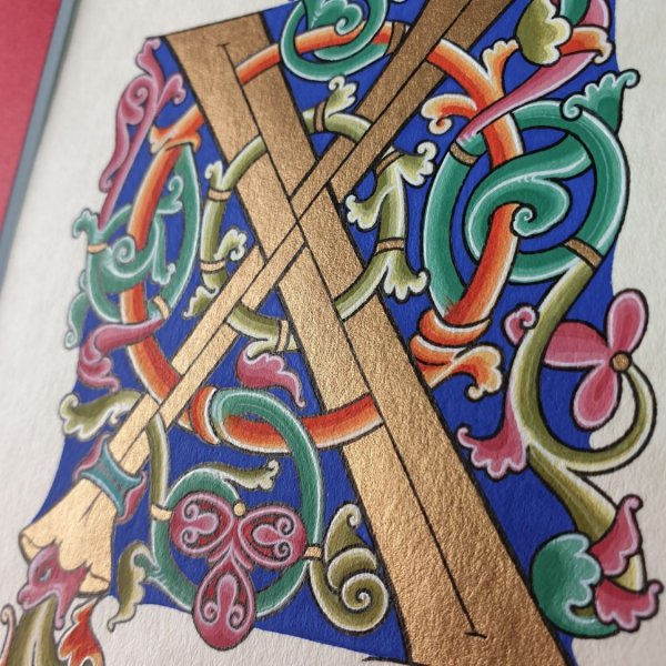 Romansk bogstav X med illumination