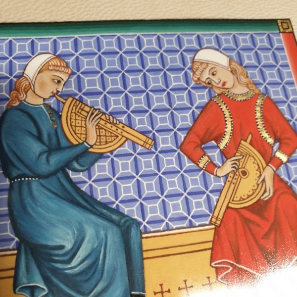 Illuminated miniature: Musikere